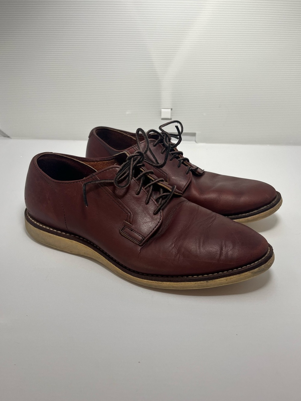Red Wing 3117 Postman Oxford Oxblood Mesa Leather‎ Mens Size 10 D Discontinued